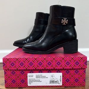 Tory Burch Kira 55MM Bootie Sierra Antik/Patent